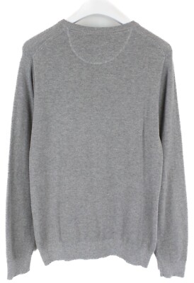 GANT Premium Cotton Jumper Herren LARGE Pullover Crew Neck Melange Knitted