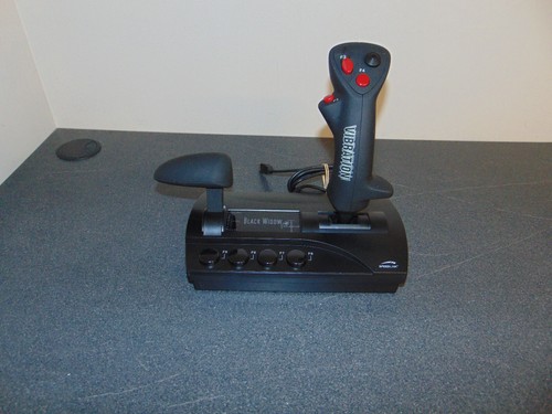 Speed Link Black Widow Flight Stick Joystick For Simulator Tested - Picture 3 of 13
