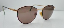 Vintage Rembrand Wendy Gold Purple Oval Metal Sunglasses FRAMES ONLY