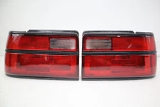 Halogen Tail Light Set For 1991~1992 Toyota Corolla Clear/Red Lens w/ Bulbs 2Pcs