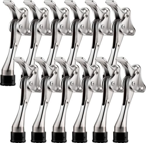 Adjustable 12-Pack Door Stoppers with Spring Mechanism for Easy Release