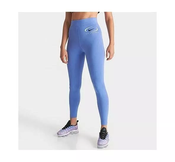 Women's Nike Sportswear Swoosh Life Leggings Large Polar Ice