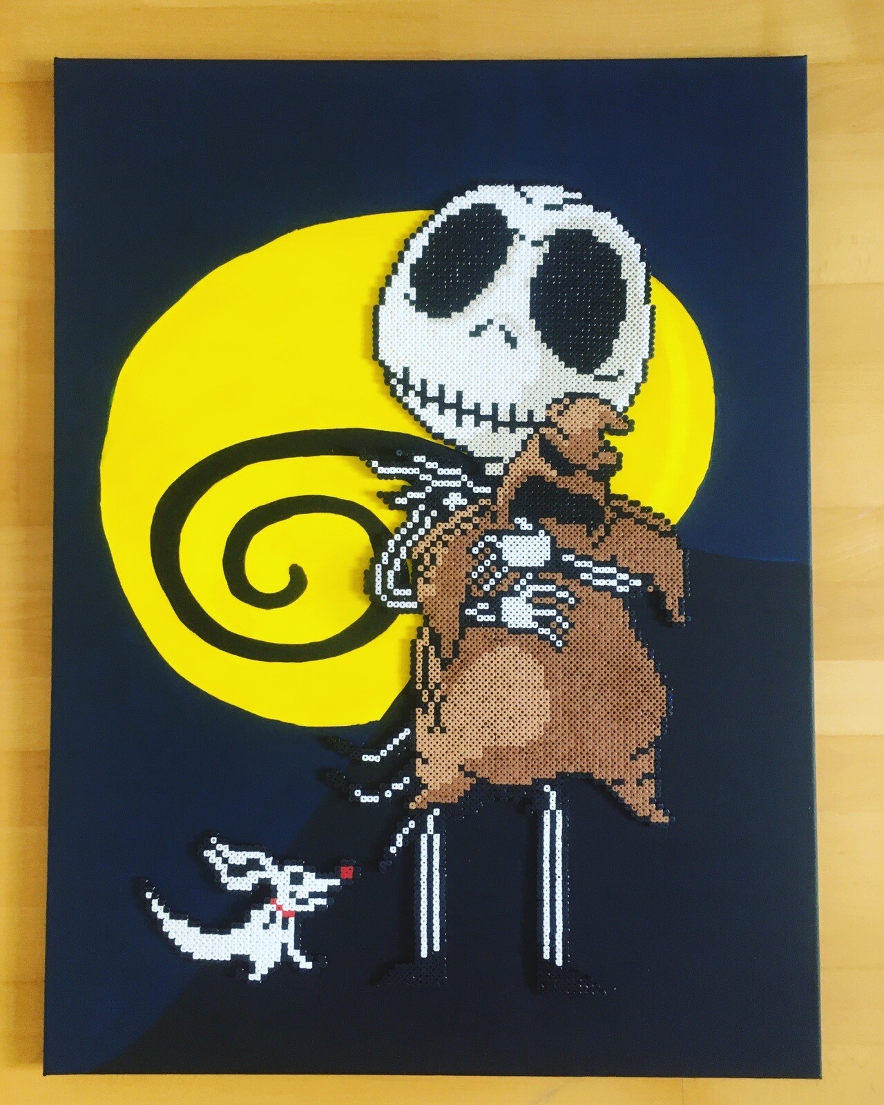Tableau Mister Jack en perles à repasser kit Pixel Art DIY