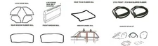 COMPLETE RUBBER SEAL SET FOR MERCEDES W116, DOOR, TRUNK, BUMPER, SUNROOF, WINDOW