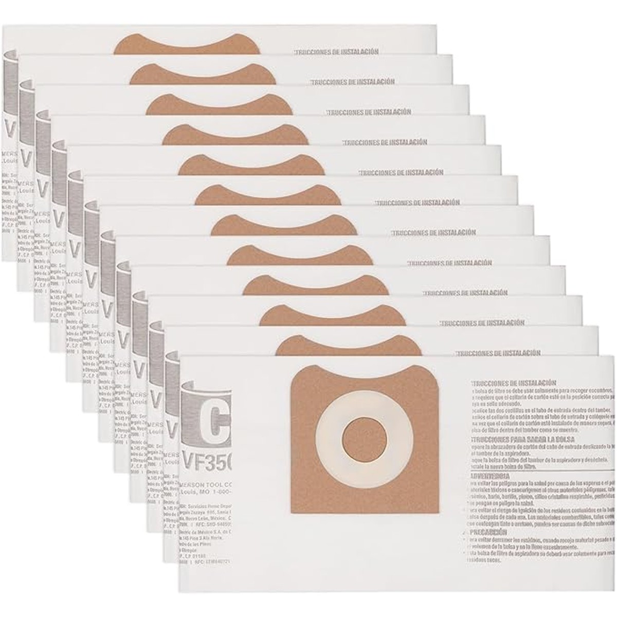 VF3501 Dust Bag For Ridgid & Workshop 3-4.5 Gallon Vacuums Replace Part# 23738