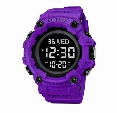 Activa Kadron X Digital Watch Chronograph- Purple - 53mm - (ACW1968-012)