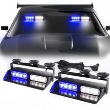 Wineco 2 In 1 Blue White Emergency Dash Strobe Lights 2x7.16 Inch