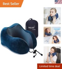 Ergonomic Adjustable Memory Foam Travel Pillow - Perfect for Airplane Car