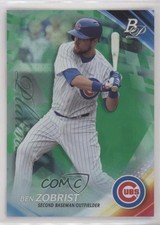 2017 Bowman Platinum Green /99 Ben Zobrist #83 08jk