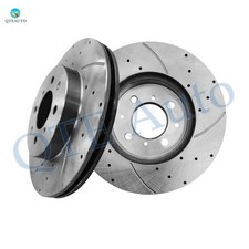 Front 262mm Drilled Slotted Brake Disc Rotors For 1990-2001 Acura Integra