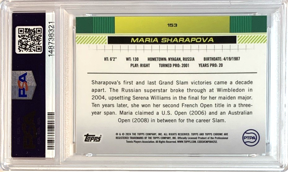 2024 Topps Chrome - Maria Sharapova #153 Prism Refractor for sale