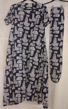 Kaftan Style African Print Dress Cotton One Size