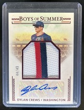 2024 Boys of Summer Dylan Crews Jumbo Prospect Material Patch Red Auto #/49