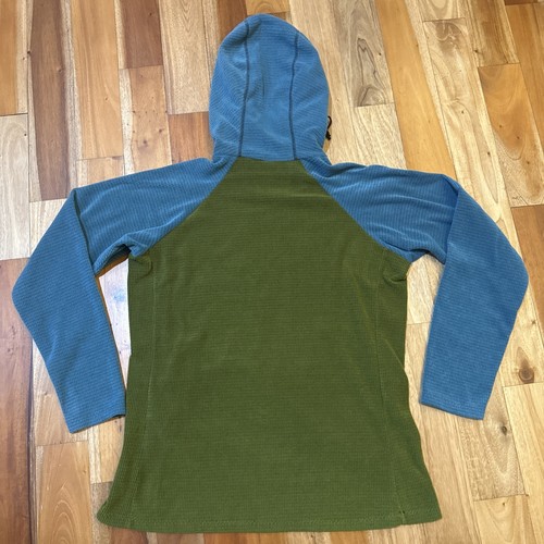 Hoodie Damen Große L Melanzana Olivgrün Türkis Micro Grid Colorado - Bild 8 von 9