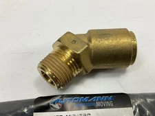 Automann 177.13B178C 45 Degree PLC Push-lock Air Brake Fitting 1/2" X 3/8" Elbow