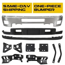 11 Pcs Chrome Front Bumper Kit For 2011-2014 Silverado 2500hd 3500 W Brackets 11 Pcs Chrome Front Bumper Kit For 2011-2014 Silverado 2500hd 3500 W Brackets