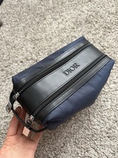 Dior borsa da toeletta blu