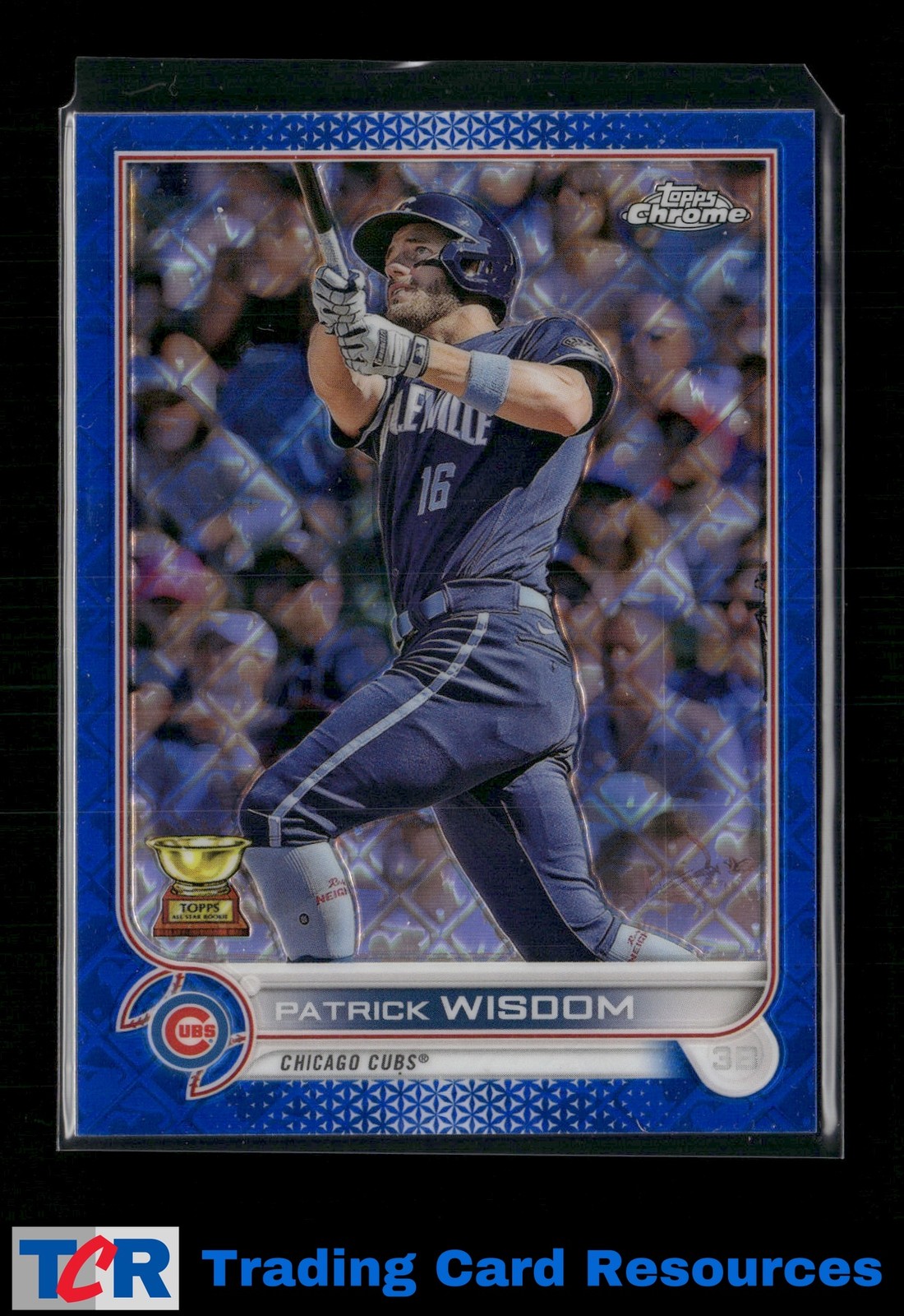 2022 Topps Chrome Logofractor Edition #87 Patrick Wisdom Blue #/150