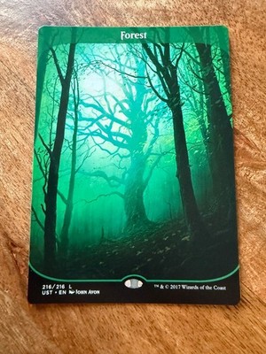 Forest / Wald - Full Art - Unstable - NM-EN- Basicland - MTG Magic the Gathering