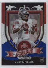 2021 Panini Prizm Draft Picks Crusade Red White & Blue Justin Fields #163 0w8