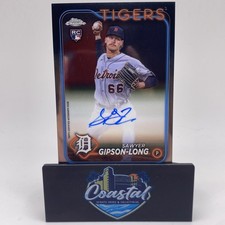 Sawyer Gibson-Long 2024 Topps Chrome #RA-SG Base Rookie Auto Detroit Tigers