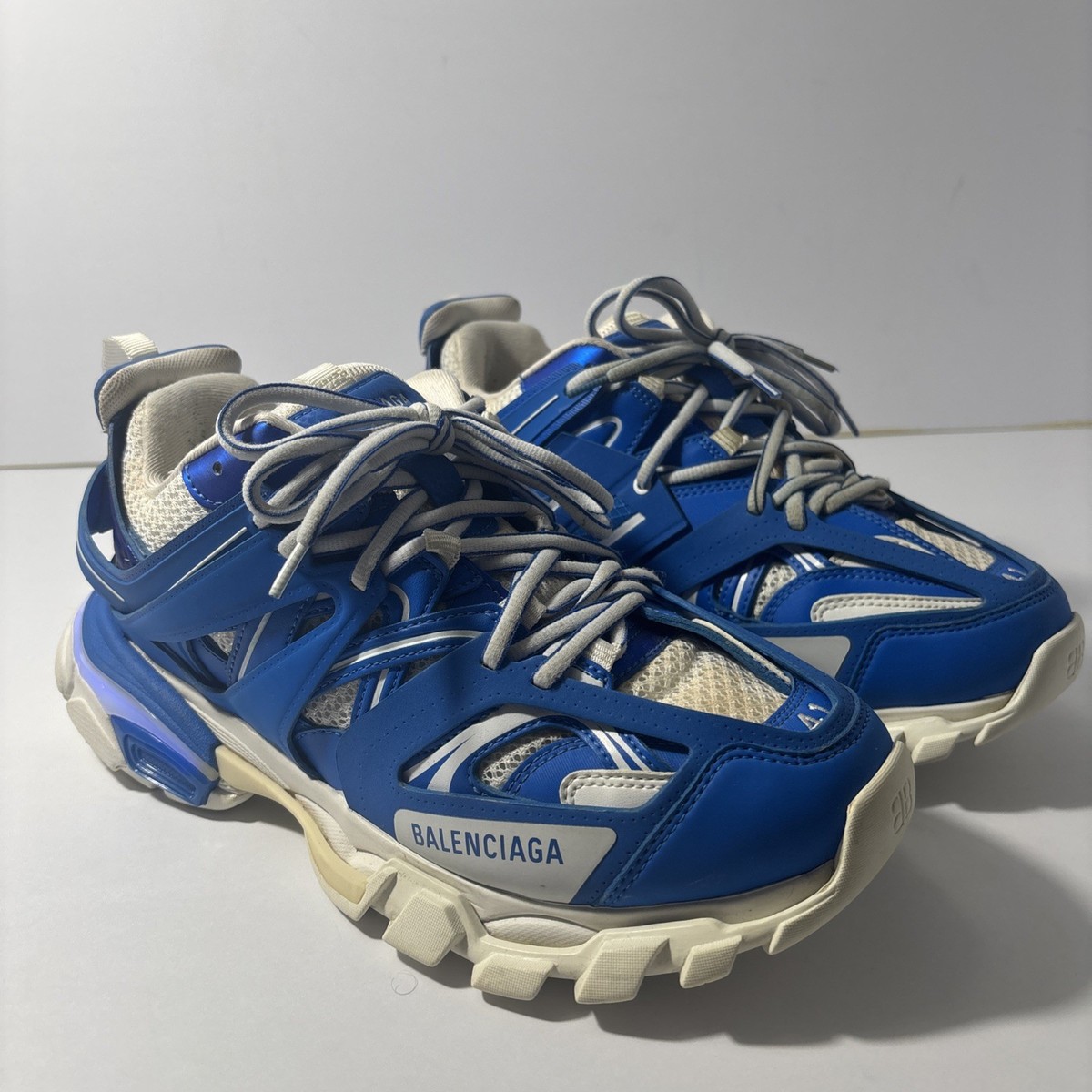 Size 8M|Balenciaga Track LED Sneakers Blue 🔵with charger