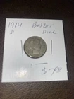 1914 D Barber Dime. $7