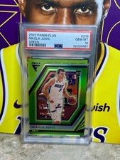 2022 Panini Flux NIKOLA JOVIC Rookie RC GREEN /5 PSA 10