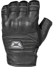 Cortech Flip Off Armored Mens Motorcycle Fingerless Gloves Black