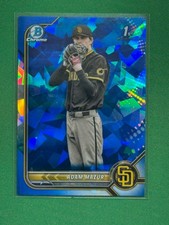 2022 Bowman Draft Sapphire Edition Baseball 1st Bowman Chrome #BDC-4 Adam Mazue