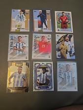 Panini Select Topps 9 Card Lot Argentina Enzo Alvarez Scaloni Martinez  Look