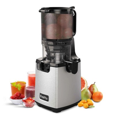 Fretta Juicer Machine,Cold Press Juicer W/ 5.3'' Feed Chute for Whole Fruits Ve