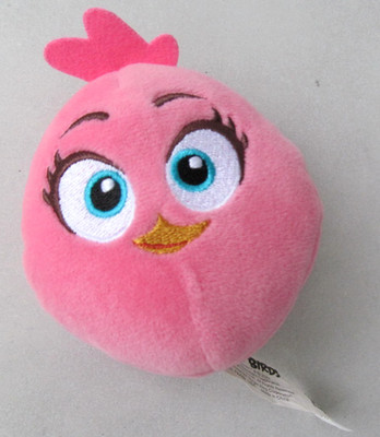 Burger King 2021 Plüsch : Pink Stella Angry Birds (Stuffed Animals) - 11 x 9 cm