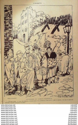 La Baionnette 1918 # 149 (Mariages De Guerre) Hass Leonnec Le Rallic Branly - Picture 7 of 9