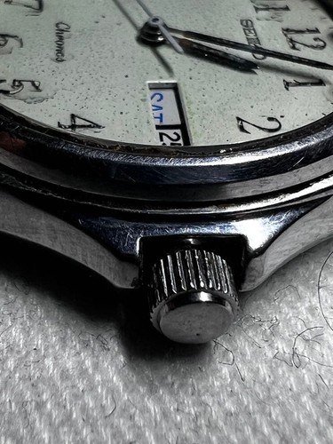 Seiko Chronos 5H35-7020 Quartz Day Date Vintage Men's Watch SA224 - Picture 2 of 5