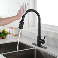 Touch Kitchen Faucet with Pull Down Sprayer, Single Handle High Arc Motion