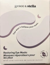 Grace & Stella Moisturizing Eye Masks - 6 pair -Sealed Box-