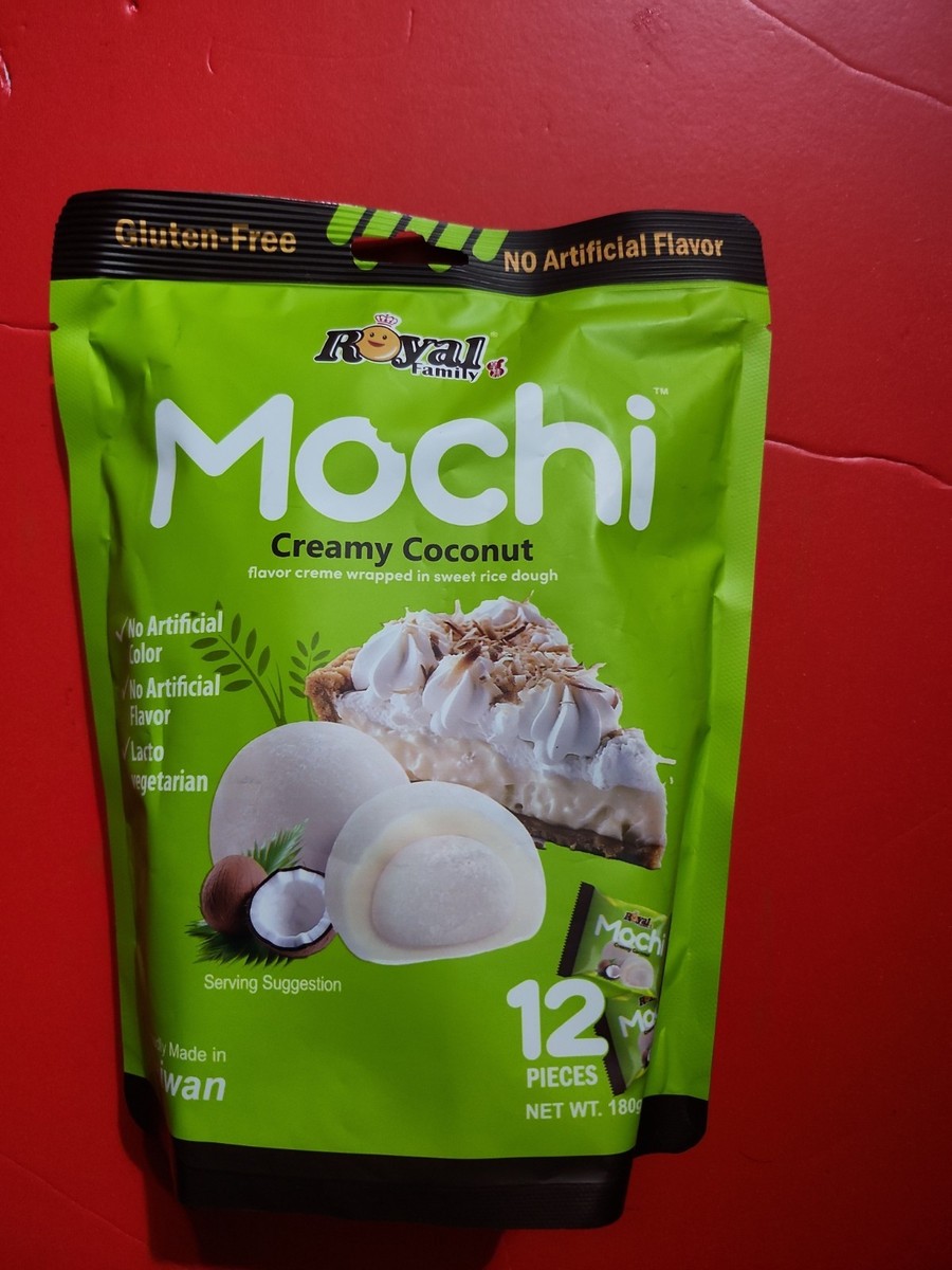 3 PACK ROYAL FAMILY CREAMY COCONUT MOCHI FLAVOR CREME WRAPPED IN