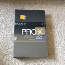 Lot Of 10 Vintage Sony Pro-X L-500 Betamax video cassette tape. Factory Sealed