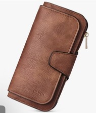 CLUCI Wallet For Women PU Leather RFID Blocking Womens Wallet Bifold Card Holder