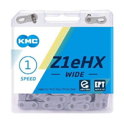 KMC Z1ehx Breite Kette 1/2'' x 1/8'' grau