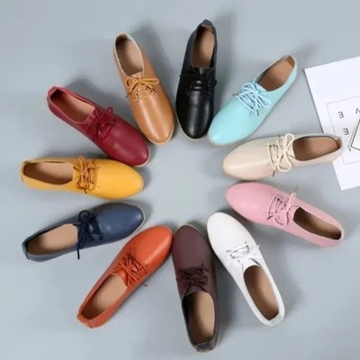 Women's Moccasin Flats Casual Business Work Shoes Comfortable Walking Loafers