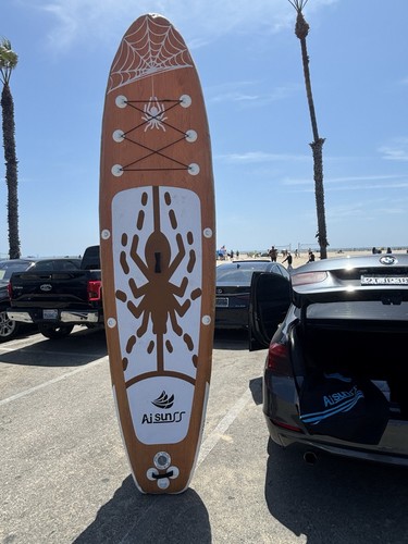 Ultra-Light 10'6" Aisunss Inflatable Paddle Board: W/ Gicle Electrical Pump