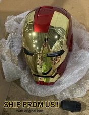 AUTOKING Iron Man MK5 1:1 Helmet Wearable Voice Control Cosplay Prop Opened US