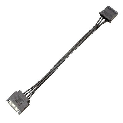 SATA To IDE Molex Power Cable 15 Pin Male 4 Female HHD SSD DVD RW Hard Drive