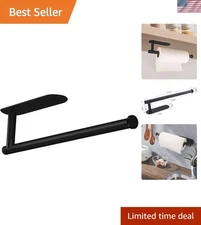 Sleek Self-Adhesive Paper Towel Holder for Kitchen & Bathroom - Stainless Steel