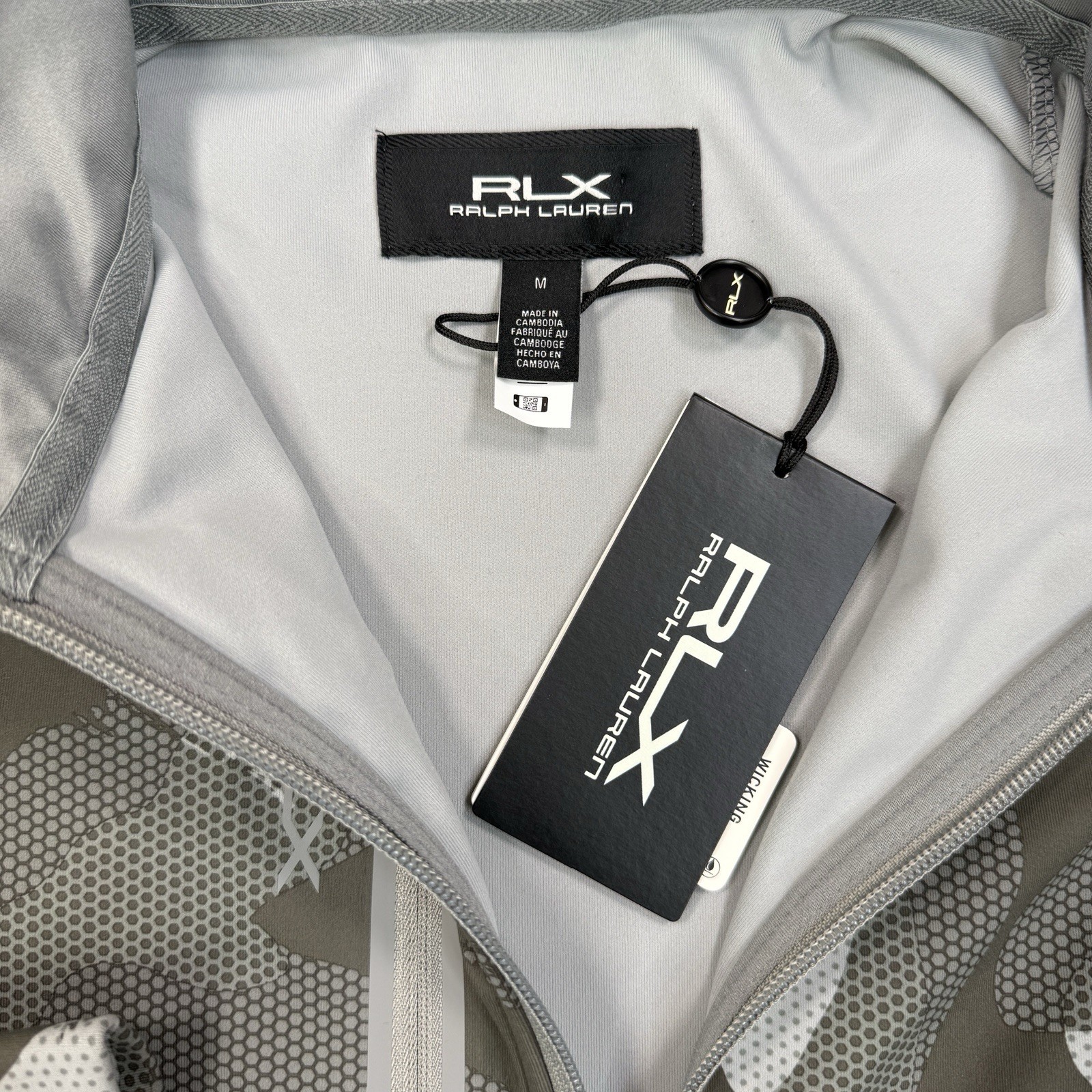 RLX Ralph Lauren Mens XL Camo Performance Jacket Golf Full Zip MEDIUM NEW $228 thumbnail 4