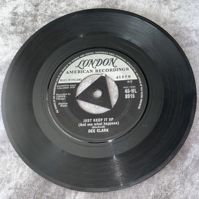 Dee Clark ''Just Keep It Up / Whispering Grass'' 7''  Vinyl- VG+/VG+