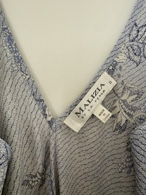 Malizia by LA PERLA Lingerie,Chemise,M,100% Seta-Silk Lavender & White,Lace at V