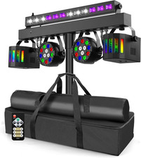 DJ Lights Stand for Parties - Professional 5In1 LED DJ Lighting System with Stan